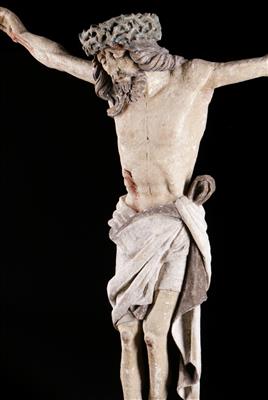 Meisterlicher gotischer Christuskorpus, um 1460/80 - Herbstauktion II