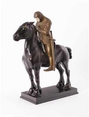 Betender Ritter zu Pferd vor der Schlacht, Deutschland, um 1920 - Frühlingsauktion II