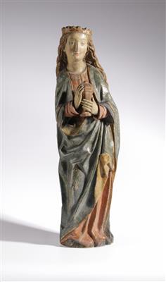 Gotische Madonna, wohl Mitteldeutsch, um 1500/1520 - Asta di autunno