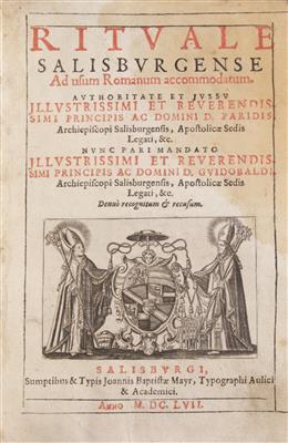 Rituale Salisburgense ad usum Romanum accommodatum, Salzburg 1657 - Asta di autunno