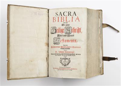 Biblia Sacra - Altes  &  Neues Testament, Nürnberg und Frankfurt, 1728 - Frühlingsauktion