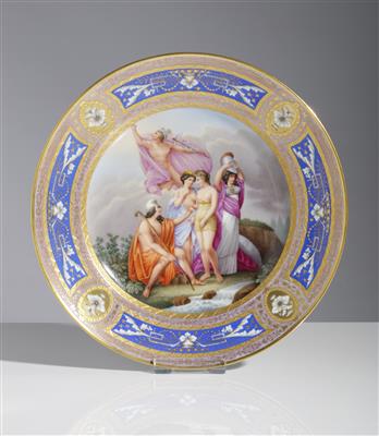 Bild-Teller "Das Urteil des Paris", Kaiserliche Porzellanmanufaktur Wien - Spring Auction