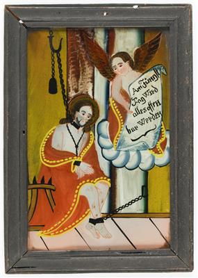Hinterglasbild "Passion Christi", Sandl in Oberösterreich, 19. Jahrhundert - Spring Auction