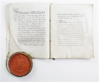 Kaiserin Maria Theresia (1717-1780): Handwerksordnung der Schlosser, - Spring Auction