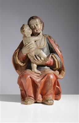 Madonna mit Christuskind - nach dem Gnadenbild Mariahilf, Tirol, 18. Jahrhundert - Frühlingsauktion