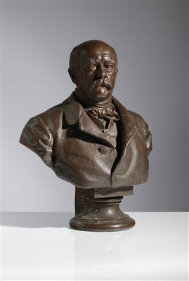 Portraitbüste Otto von Bismarck (1815-1898), Entwurf: Fritz Schaper (Alsleben/Salle 1841-1919 Berlin), um 1885 - Spring Auction