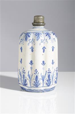 Schraubflasche, Gmunden, "Blaue Periode" um 1720/40 - Frühlingsauktion
