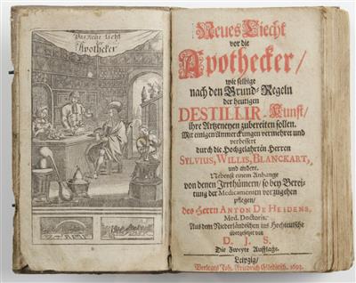 Vier medizinische Bücher, 17./18. Jahrhundert - Frühlingsauktion