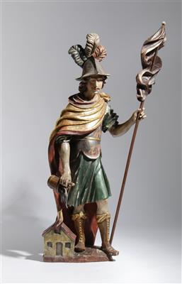 Großer Hl. Florian im Barockstil, 20. Jahrhundert - Autumn auction