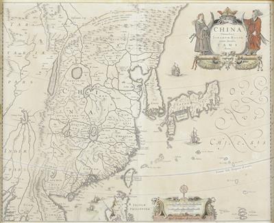 Landkarte von China, Japan und Korea, Amsterdam um 1642 - Herbstauktion