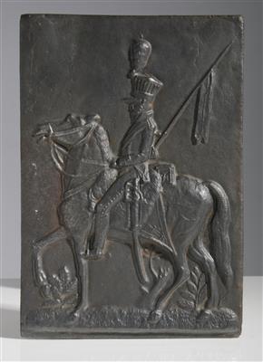 Relief mit Ulanen zu Pferd, Anfang 19. Jahrhundert - Asta di autunno