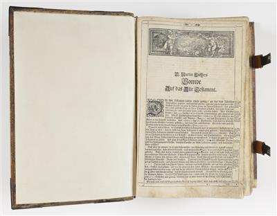 Luther Bibel, sog. "Kleine Kurfürstenbibel", Nürnberg 1711 - Asta di primavera