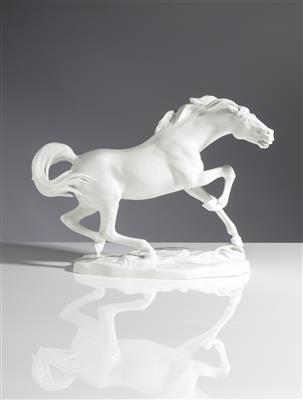 Rasendes Pferd, Entwurf Robert Ullmann (1903-1966) um 1948, Porzellanmanufaktur Augarten, Wien - Frühlingsauktion