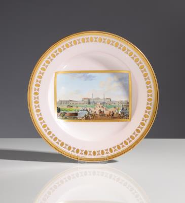 Bildteller "Schloss Schönbrunn", Kaiserliche Porzellanmanufaktur, Wien, um 1801 - Herbstauktion