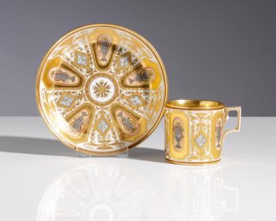 Dekortasse, Kaiserliche Porzellanmanufaktur, Wien, um 1810 - Autumn auction