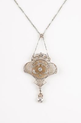 Außergewöhnliches Altschliffdiamant Collier zus. ca. 1,80 ct - Spring auction