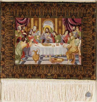Äußerst feiner Hereke “Cinar” Seidenteppich (28 x 28), ca. 21,5 x 27 cm, Nordwestanatolien, Ende 20. Jahrhundert - Herbstauktion