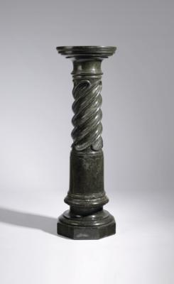 Serpentin Büsten- oder Blumensäule, um 1900 - Herbstauktion