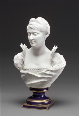 Büste der Kaiserin Joséphine Bonaparte, Frankreich, Manufaktur Samson/Paris, 1875 - 1900 - Kunst, Antiquitäten und Schmuck