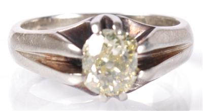 Diamantdamenring ca. 1,10 ct - Arte, antiquariato e gioielli