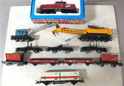 Güterzuggarnitur, Fabr. Märklin, 11 Stück - Kunst, Antiquitäten und Schmuck mit Sonderteil Spielzeug und Modelleisenbahnen