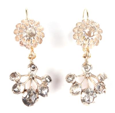2 Diamantrauten-Ohrgehänge - Arte, antiquariato e gioielli