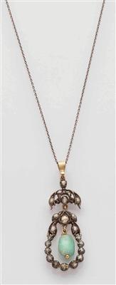 Diamantanhänger an Halskette - Antiques, art and jewellery