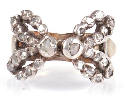 Diamantrauten-Damenring - Antiques, art and jewellery