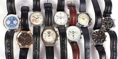 Sammlung (9 Stück) von russischen Armbanduhren - Arte, antiquariato e gioielli