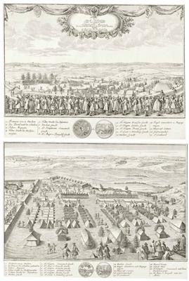 Barocke Artillerie-Schießübungen in Nürnberg 1733 - Antiques, art and jewellery