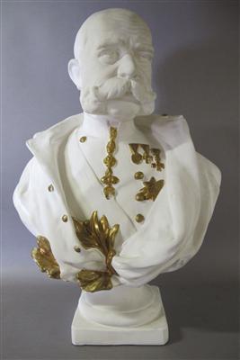 Büste "Kaiser Franz Josef I. von Österreich", Anfang 20. Jhdt. - Antiques, art and jewellery