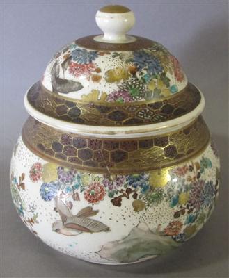 Satsuma Deckeldose, Japan Meiji Zeit um 1880 - Kunst, Antiquitäten und Schmuck