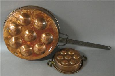 2 verschiedene Dalkenpfannen - Antiques, art and jewellery