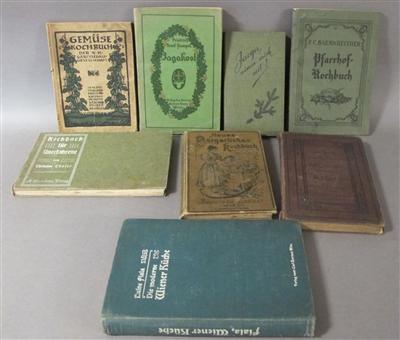 Konvolut von 8 Wiener Kochbüchern: a) K. Schreder - Arte, antiquariato e gioielli