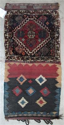 Khamsch Taschenfront ca. 116 x 56 cm (inkl. Rückteil) Südwestpersien (Iran) Ende 19. Jhdt. - Kunst, Antiquitäten und Schmuck