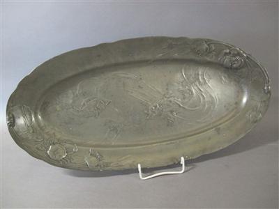 Ovale Fischplatte, um 1900 - Arte, antiquariato e gioielli