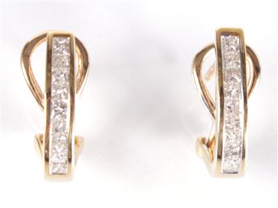 2 Diamantohrstecker zus. ca. 0,50 ct, - Arte, antiquariato e gioielli
