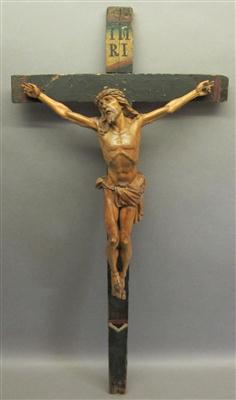 Kruzifix, aus verschiedenen Teilen des 19. Jhdts. zusammengestellt - Antiques, art and jewellery