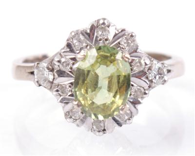 Brillant-Diamantdamenring zus. ca. 0,20 ct, - Arte, antiquariato e gioielli