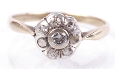 Brillant-Diamantdamenring zus. ca. 0,25 ct, - Antiques, art and jewellery