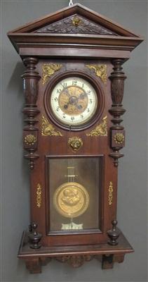 Historismus-Wanduhr - Regulator um 1900 - Arte, antiquariato e gioielli