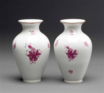 2 Vasen, Herend, Ungarn, 20. Jhdt. - Kunst, Antiquitäten und Schmuck