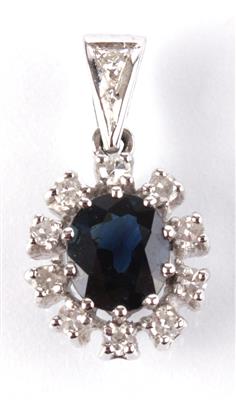 Diamantanhänger zus. ca. 0,15 ct - Um?ní, starožitnosti, šperky