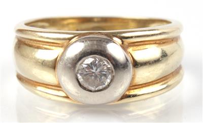 Solitärring ca. 0,30 ct, - Antiques, art and jewellery
