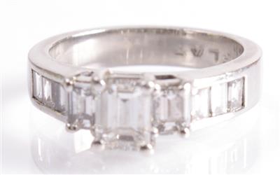 Diamantdamenring zus. ca. 1,30 ct - Arte, antiquariato e gioielli