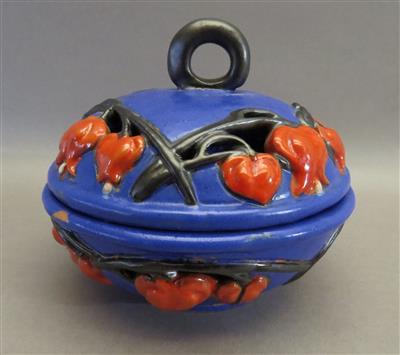 Deckeldose, Liezener Keramik - Kunst, Antiquitäten und Schmuck