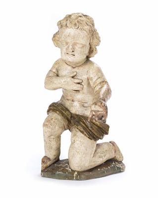 Knieender kleiner Johannes der Täufer, Alpenländisch, um 1700 - Kunst, Antiquitäten und Schmuck