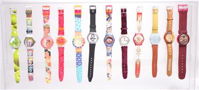 23 Swatch-Armbanduhren - Kunst, Antiquitäten und Schmuck