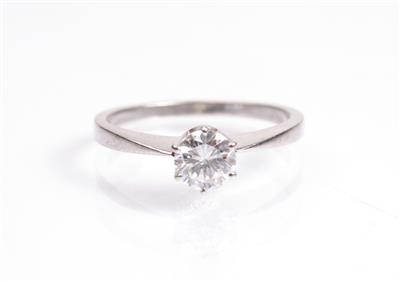 Solitärring ca. 0,61 ct - Umění, starožitnosti, šperky