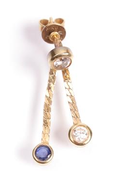 1 Brillantohrsteckgehänge - Antiques, art and jewellery